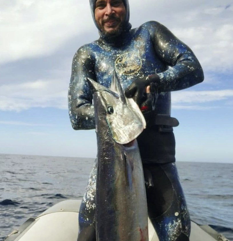 Carlos with a catch